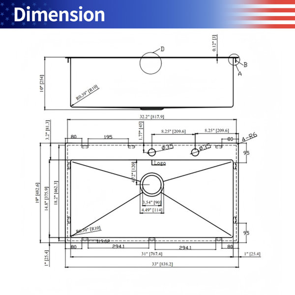 Dimensions du produit
