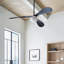 Visual Comfort Fan Drape Smart 58 LED Indoor Ceiling Fan with Threaded Downrod, Matte White ABS blades and Handheld Remote-1608084153-1608084152