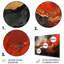 Rouge et or feu de marbre I - art mural abstrait en métal MT137134-1688223960
