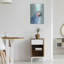  «Exotic Bird On Blue 1» par Annie Warren, art mural en métal, 16 po x 24 po-1085189623