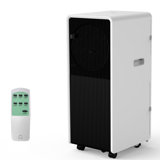 Climatiseur portatif 14 000 BTU - refroidissement rapide 3 en 1, déshumidificateur et ventilateur pour les grandes pièces jusqu'à 750 pieds carrés, ultra silencieux avec télécommande et ensemble de fenêtre, écoénergétique pour le bureau, la cham