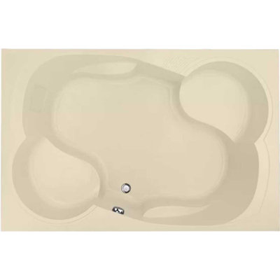 Makyla 75'' x 48'' Soaking Acrylic Bathtub