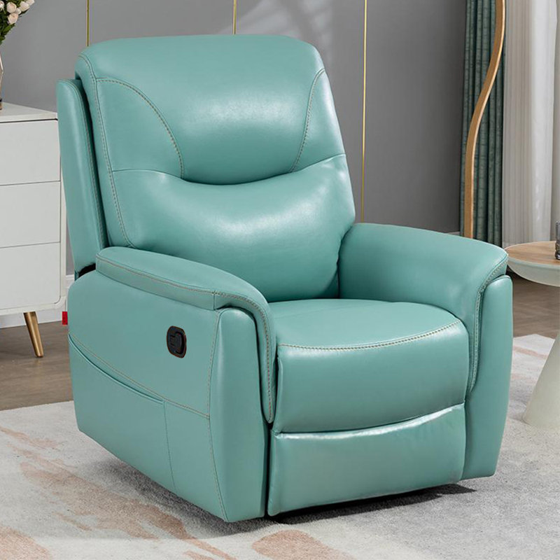 Keever, Blue Faux Leather