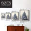 «Christmas Holiday Art» CDLxxxv, reproduction d'art encadrée - bois massif-1204913153-1204913154