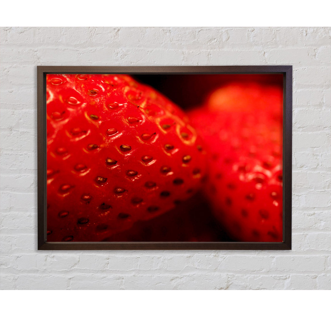 Gerahmtes Wandbild Strawberry Treat