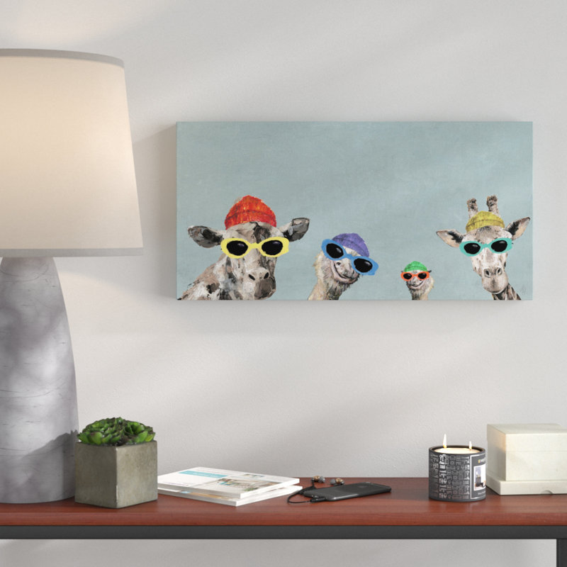 «Color Squad» par Floretta, reproduction sur toile tendue, H 6 po x l 12 po x P 1,5 po