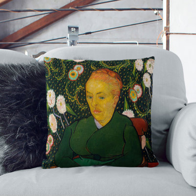 Seated Woman Scatter Cushion with Filling