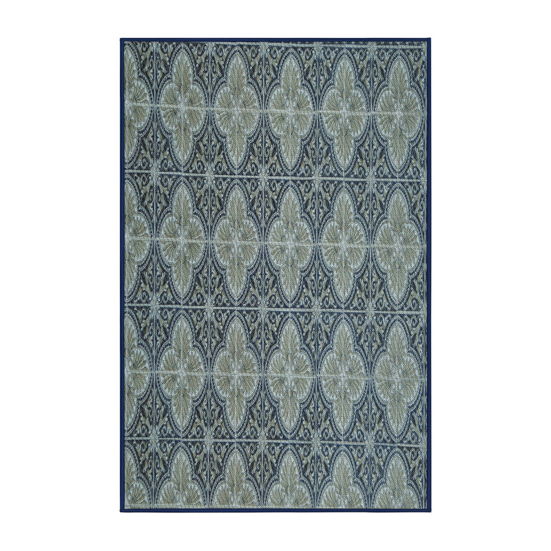 Tapis décoratif à motif d’olive clair damassé, Rectangle 8 pi x 12 pi