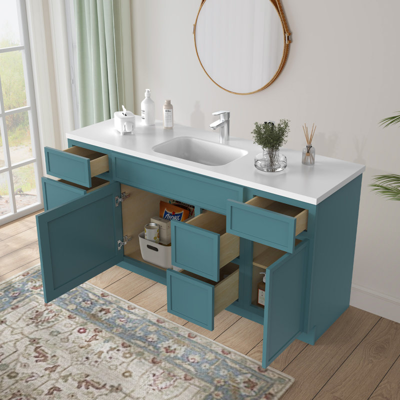 66'' Single Bathroom Vanity Base Only, Green