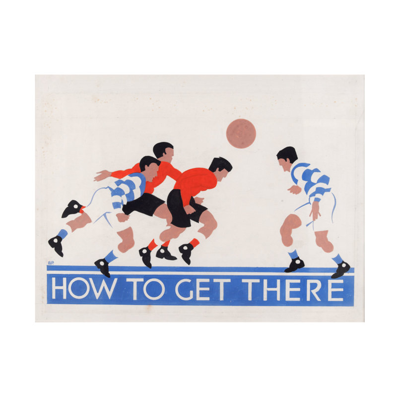 «English School How To Get There, 1929», art sur toile, H 35 po x l 47 po