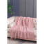 Jeté en coton rose