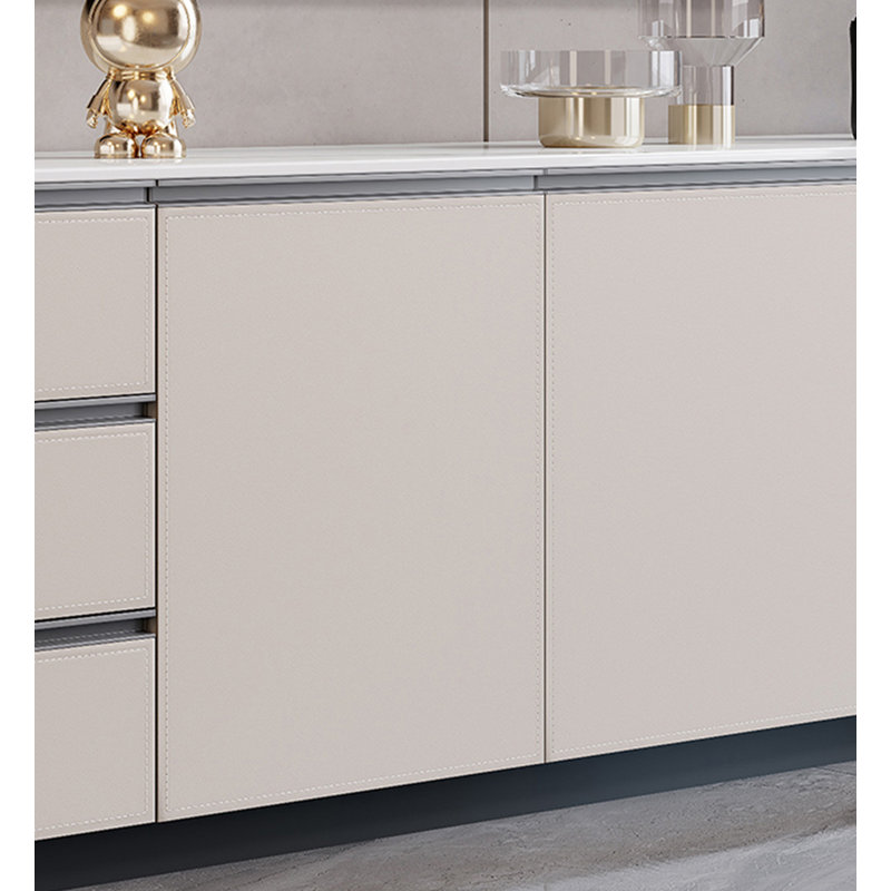 94.49" Grey Rectangular Solid Wood TV Stands, 78.74"
