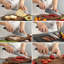 Ensemble de 16 couteaux à damas 16 pièces avec bloc, ensemble de couteaux de cuisine en acier damassé 67 couches VG10 avec poignées à triple rivet, 6 couteaux à steak, fourchette à viande, aiguiseur et ciseaux, noir