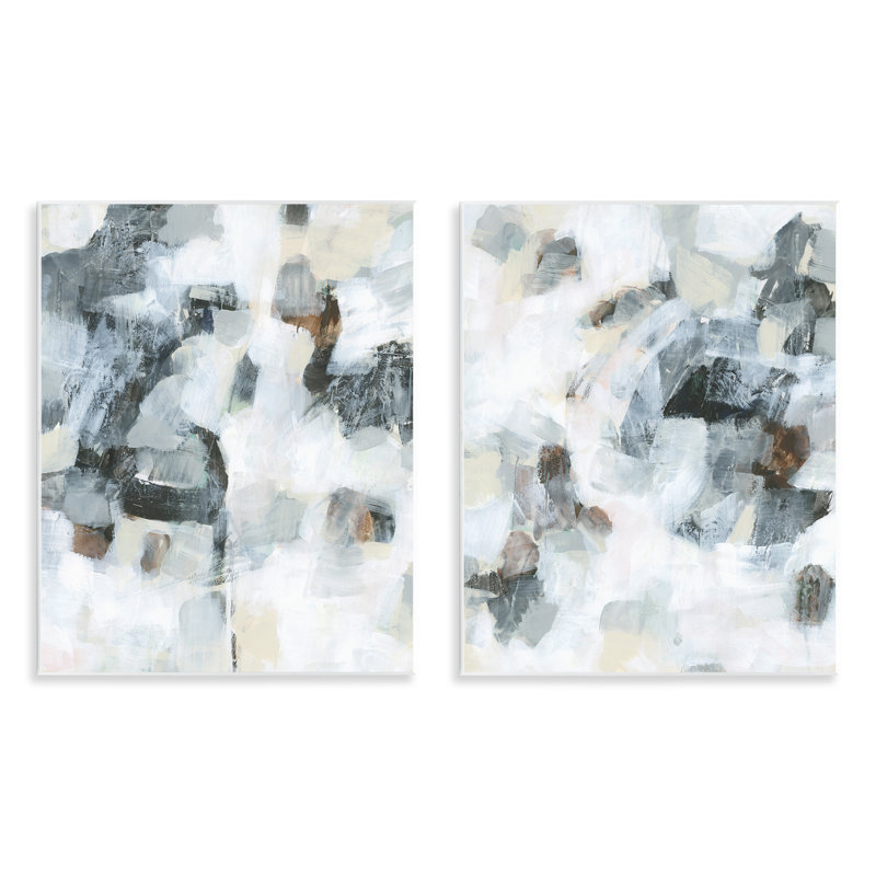  «Grey Faded Abstraction», ensemble de plaques murales par June Erica Vess
