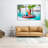 Floating Tray in Swimming Pool With Cocktails and Snacks - Canvas Print Wall Art-857119705