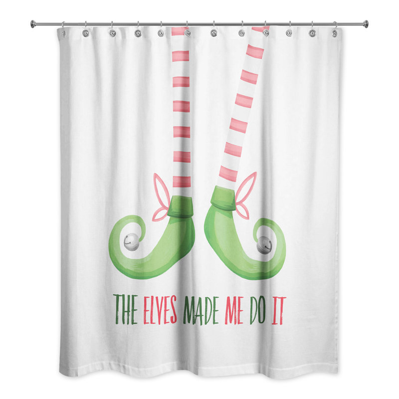 Rideau de douche simple elfes