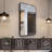 Round Metal Frame Hanging Wall Bathroom Mirror-706407995-706407990