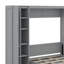 Lit escamotable double avec tablettes, garde-robe et lumières DEL-993832125-993832123