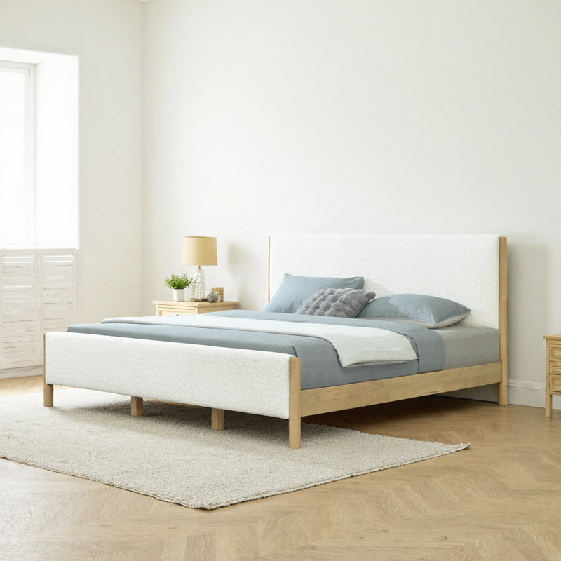 Lit tapissier contemporain grand / très grand contemporain - Durable et élégant