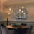 8-Light Gold Dimmable Chandelier with 4 Height Adjustable Rods for Indoor Dry