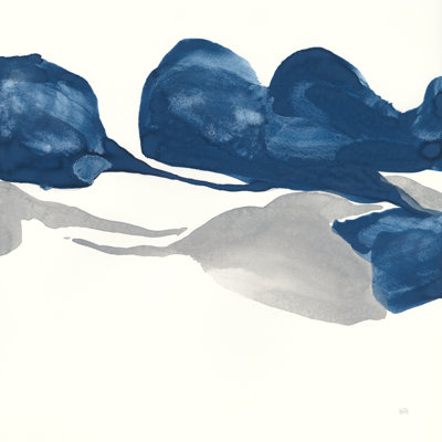 Sapphire And Gray II - No Frame Painting on Canvas