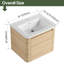 Meuble-lavabo simple 24 po avec lavabo en céramique-1082672644