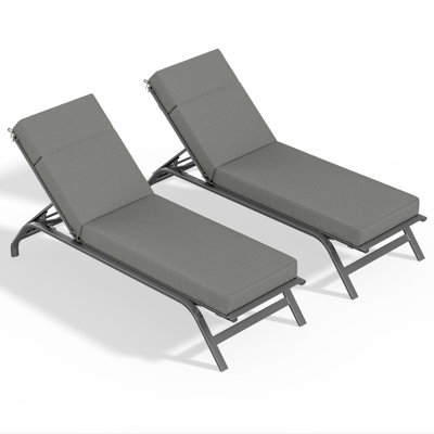 Outdoor Chaise Lounge Cushion – Weather-Resistant, Reversible, Plush Comfort