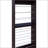 Wengue Tall Open Shoe Rack With Metal Rails And Multi-Tier Shelves