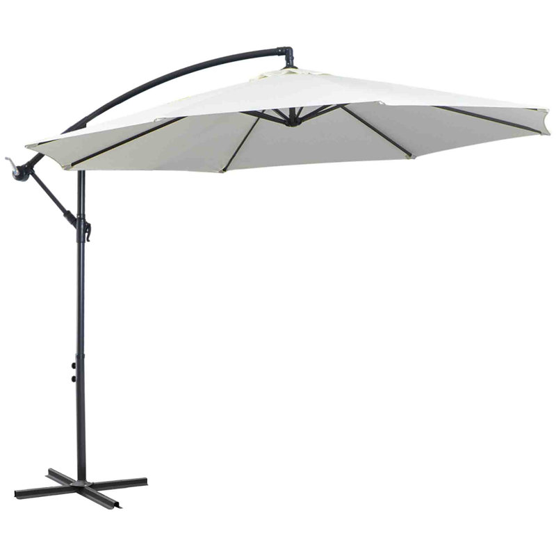 295cm Cantilever Parasol, Cream