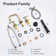 Widespread 2-handle Bathroom Faucet with Drain Assembly