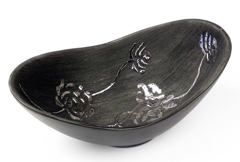 Ceramic Decorative Bowl, 10cm H x 25.5cm W x 15cm D