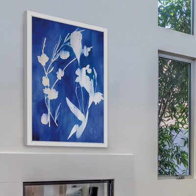 Cyanotype' by Christine Lindstrom Framed Painting Print -  Marmont Hill, MH-CHRLIN-29-NWFP-45