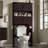 Over The Toilet Storage Cabinet With Fluted Doors And Adjustable Shelf-1675883159