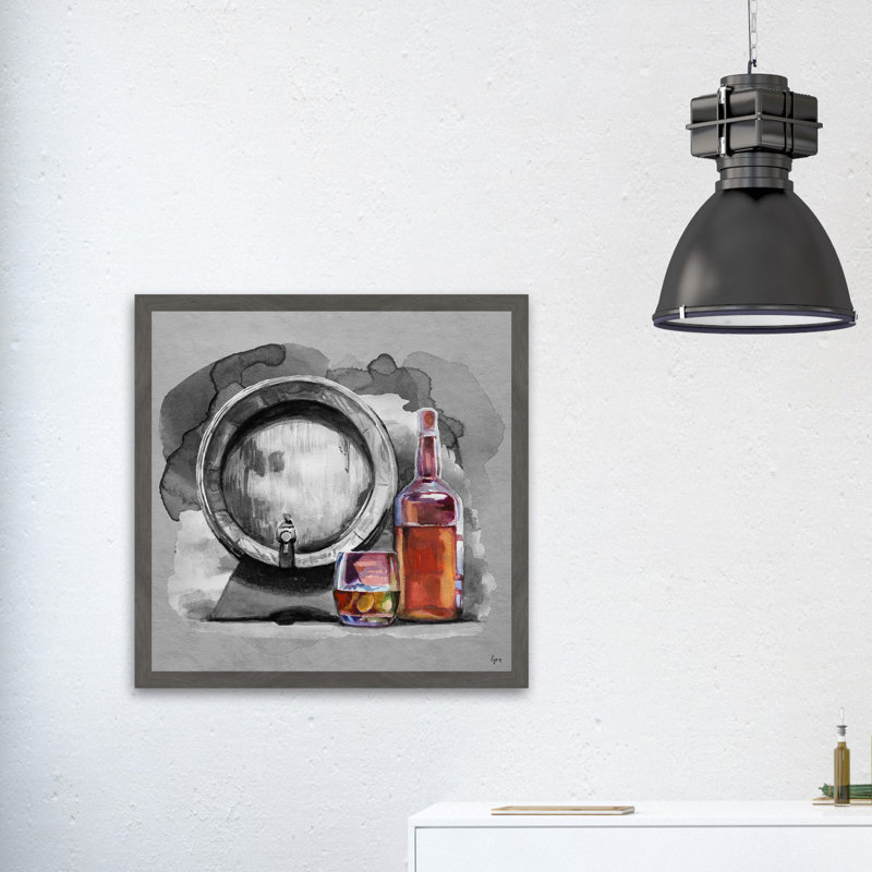 « pick the right one », reproduction de peinture à l’aquarelle encadrée, H 18 po x l 18 po x P 1,5 po