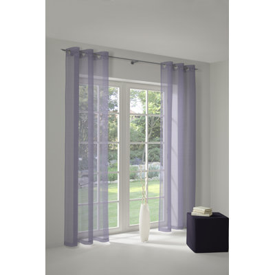 Peck Eyelet Room Darkening Single Curtain