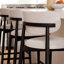 Tabouret de bar / de comptoir Alida Ena Lucia - siège en jute Harvest - structure Ebano-2043193056-2043193070