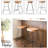 Adjustable Height Counter Stool with Metal Frame
