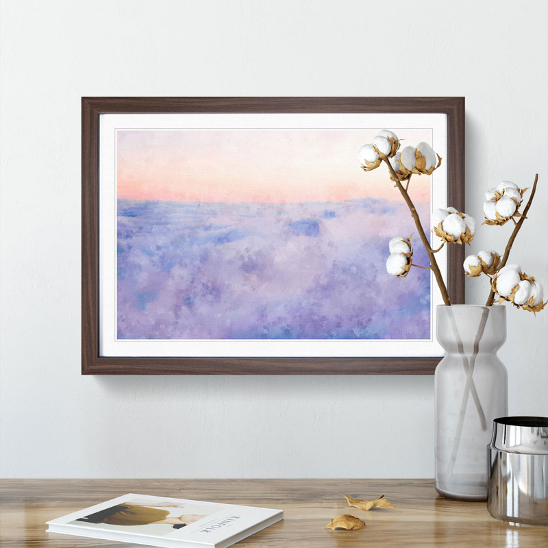 Upon the Clouds - Framed Print, 33cm H x 45cm W x 2cm D, Walnut Framed