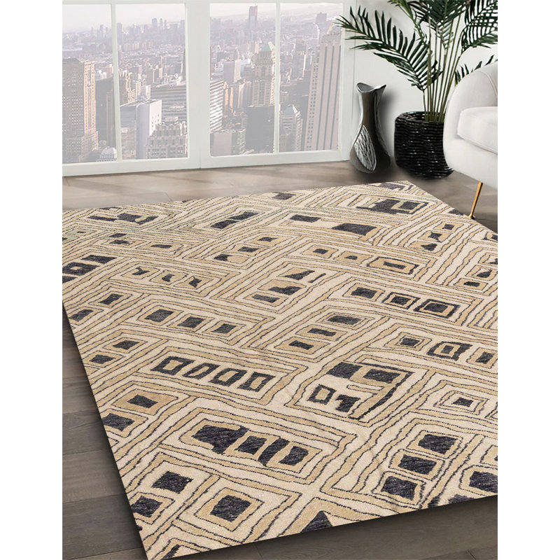 Tapis abstrait moderne 4749, Carré 8 pi