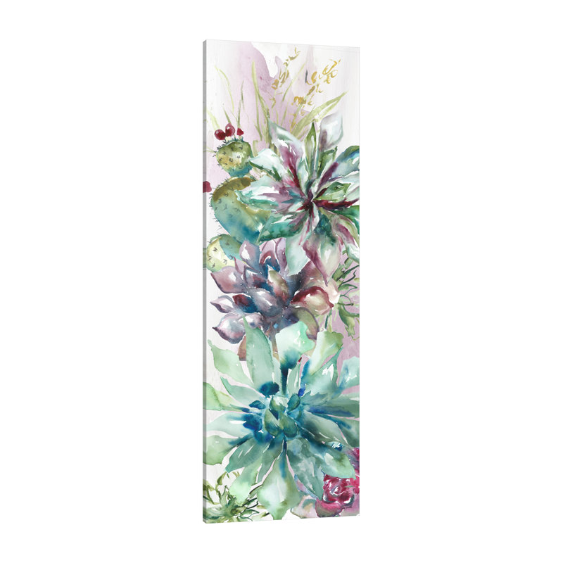 Succulent Garden II by Tre Sorelle Studios - Wrapped Canvas Print, 137.16cm H x 45.72cm W