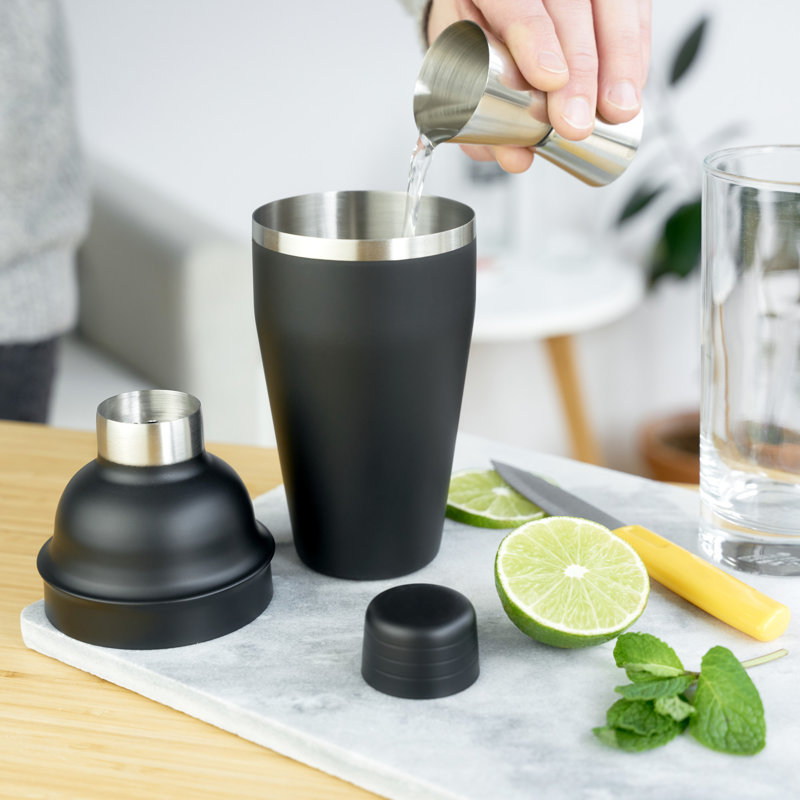 Shaker à cocktail 18 oz Ash en noir mat