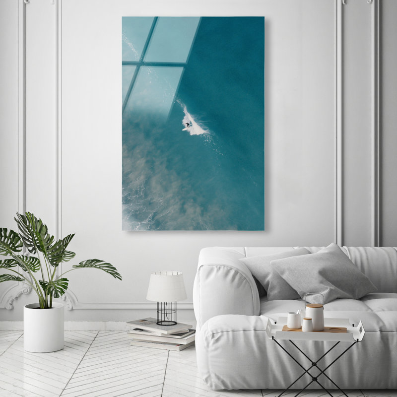 Aquamarine Breath Print by Oliver Gal, 45"H x 30"W, High-Gloss Acrylic Print