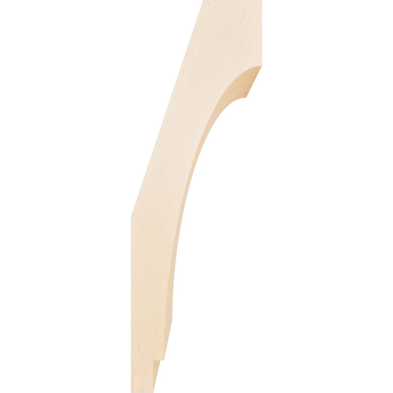 Attelle impériale du genou, Sapin de Douglas, Lisse, H 18 po x l 5,5 po x P 6 po