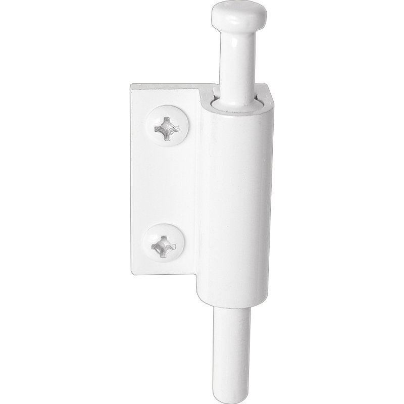 White, Diecast, Sliding Patio Door Lock (Single Pack)