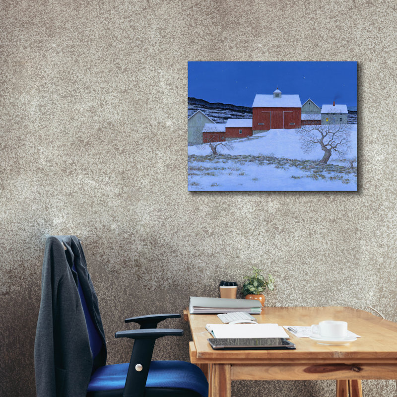 Toile épique Graffiti «Still Of The Night» par Michael Fratrich, 34 po x 26 po