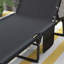Chaise longue inclinable longue avec coussins 74,75 po Saitej