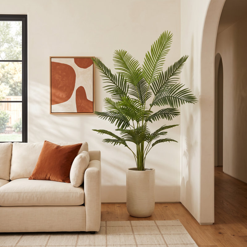 Artificial Palm Tree, 71" H x 43" W x 43" D