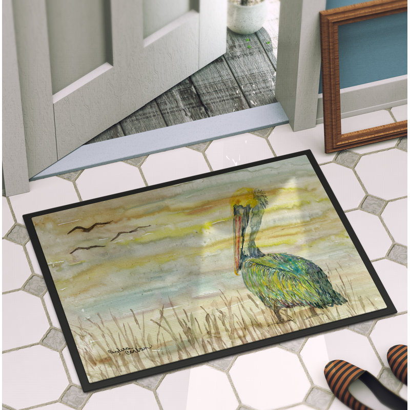 Tapis d’extérieur antidérapant intérieur/extérieur antidérapant pelican Maia, Rectangle 2 pi x 3 pi