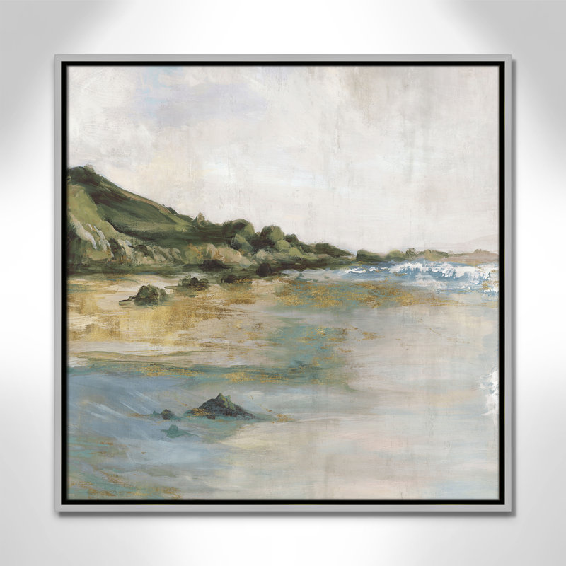 «Cordoba Tide’s Edge» par, H 25,5 po x l 25,5 po, Argent argent