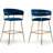 Zigler Upholstered Counter Stool with Metal Frame